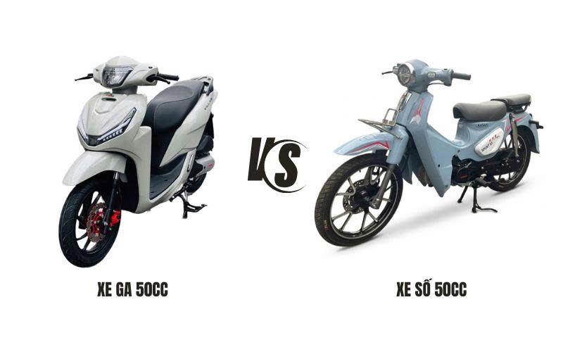 So sánh chi tiết xe ga 50cc và xe số 50cc: Nên chọn loại nào?