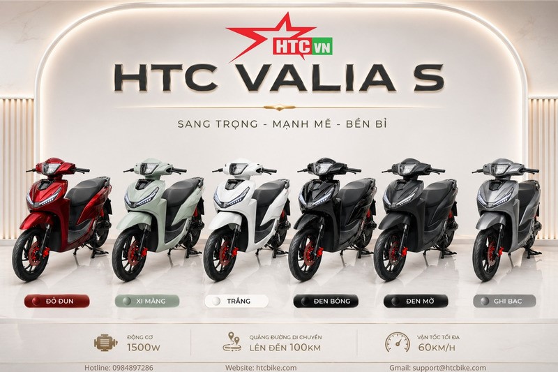 Review xe máy điện HTC VALIA S từ trải nghiệm thực tế