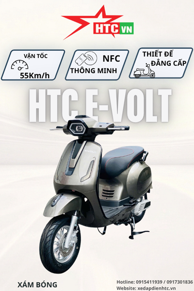 HTC E-VOLT – Chuẩn xe điện thời thượng, mạnh mẽ và tiện nghi